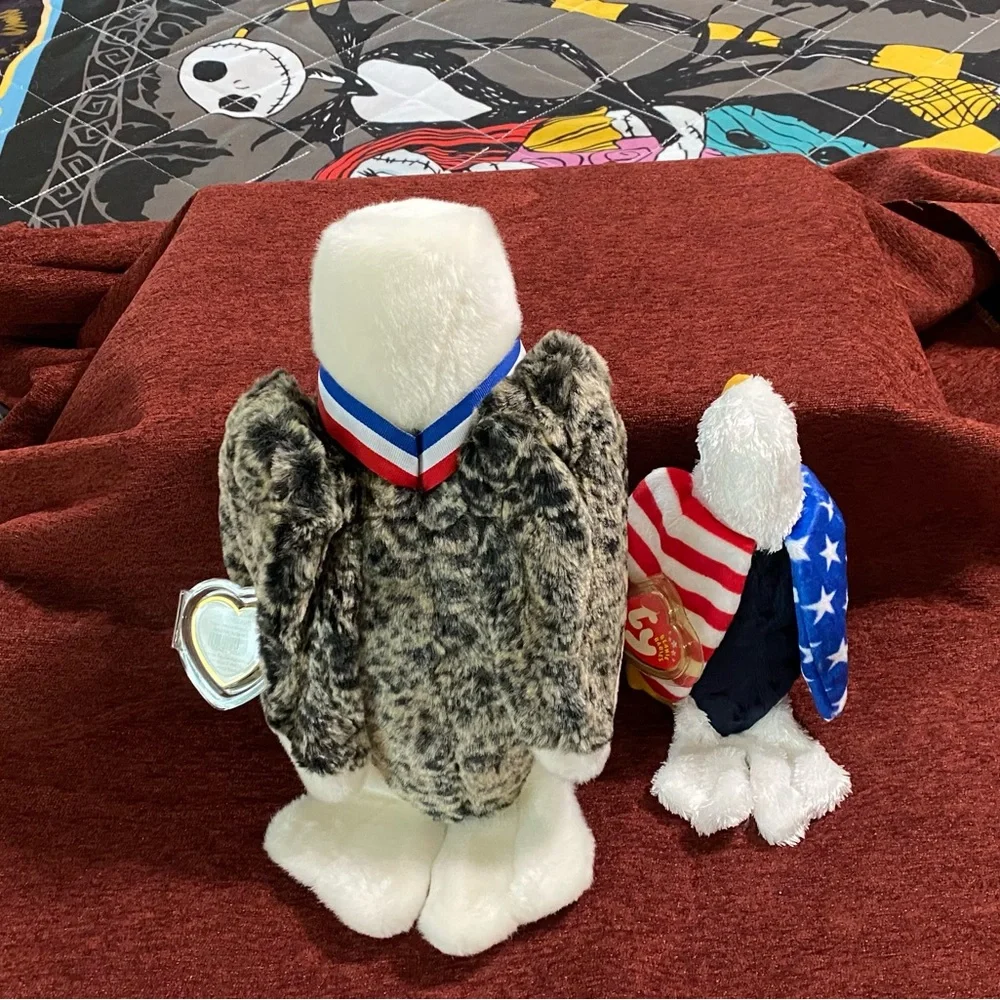Ty Beanie Buddie Valor Eagle Beanie Baby Eagle Soar new with tags - Picture 2 of 11